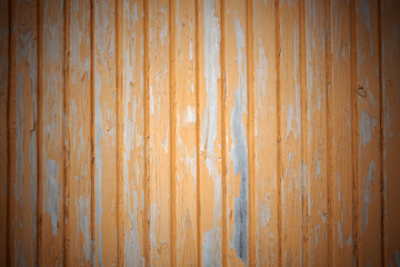 Background of yellow painted wooden boards