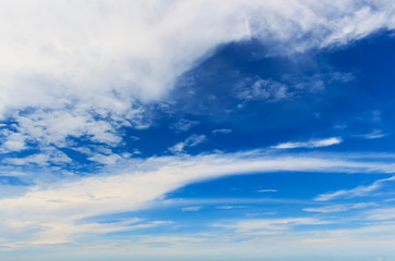 Blue sky with white clouds its beauty nature
