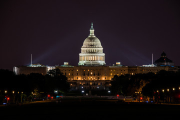 Fototapeta na wymiar US Capital After Dark