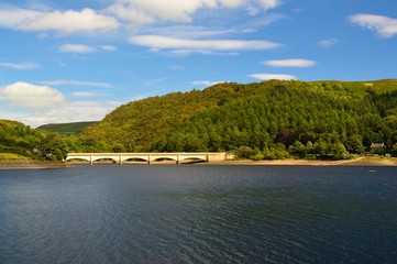 Ladybower Reservoir in the English Peak District.