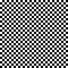 Black and white checkered seamless pattern. Vector illustration. - 170041600