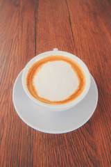 cup of cappuccino coffee