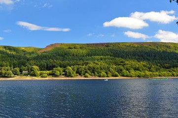 Ladybower Reservoir in the English Peak District.