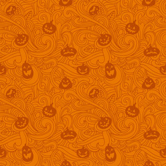 Halloween holiday, seamless background