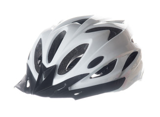 Fototapeta premium Bicycle helmet isolated on white background