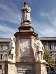 Fototapeta na wymiar Leonardo da Vinci Denkmal