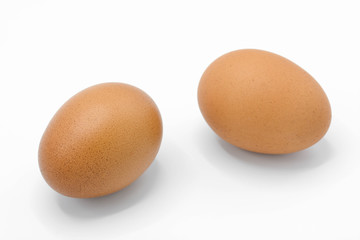 Egg isolated on white background