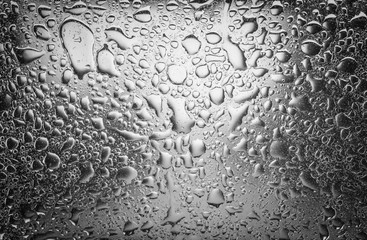 oil drops and water drops on glass,abstract background