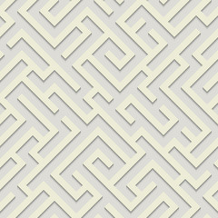 Geometrical seamless pattern maze with shadow.