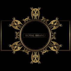 Luxury Design with gold color