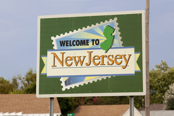 Welcome to New Jersey road sign