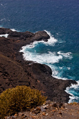 ocean wild beach rocks