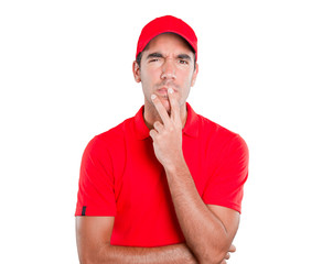 Suspicious delivery man