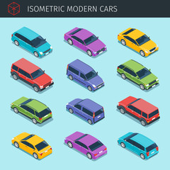 Isometric cars collection
