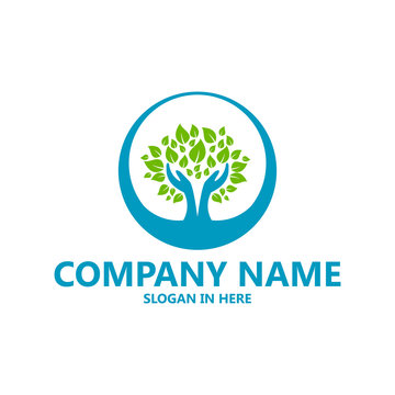 Tree Protection Logo Template Design