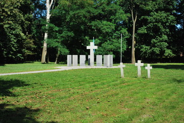 Naklejka premium Grave of German soldiers fallen in World War 2
