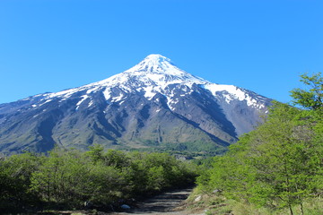 Volcan Lanin. Cordillera de los Andes. Argentina
