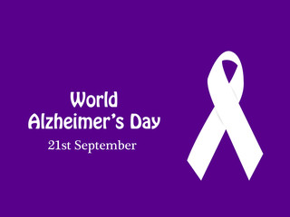 illustration of elements of Alzheimer's Day Background