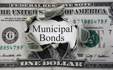 Municipal bond dollar - obrazy, fototapety, plakaty