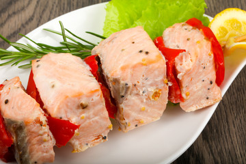 Salmon Skewer