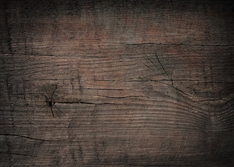 Dark scratched grunge cutting board.