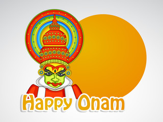 illustration of elements of Hindu Festival Onam Background