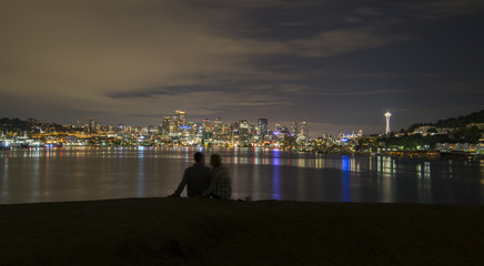 Fototapeta na wymiar Love in Seattle