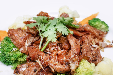 Fried Pork with Garlic Pepper
