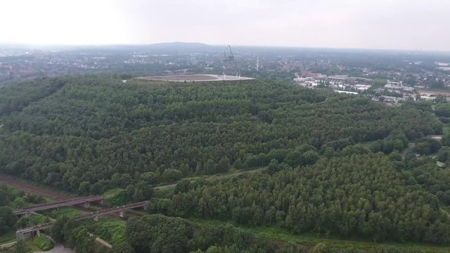 Aerial View Ruhr Vally Landscpe including Forest Highway Rivers and Landmarks 