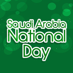 illustration of elements of saudi Arabia National Day Background