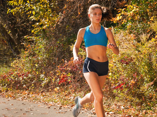 Runner Girl in Park