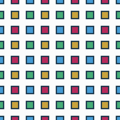 Seamless vector pattern with colorful squares