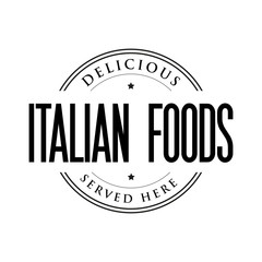 Italian Foods vintage stamp
