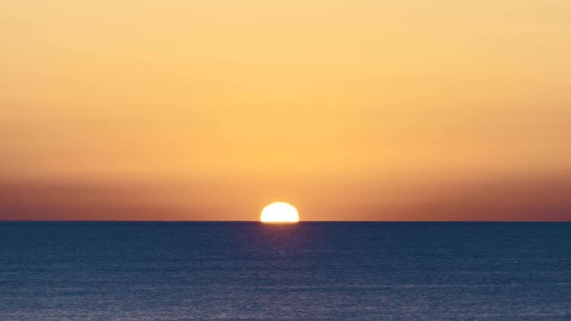 Time lapse of the sunrise over the Mediterranean sea.