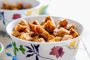 Rusks in a light cup.
