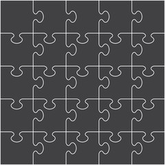 Puzzle piece backdrop in vector format. Step and repeat simple background wallpaper template.