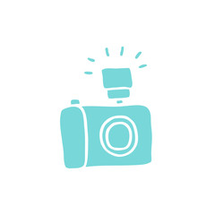 camera doodle icon