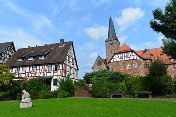 Fototapeta na wymiar Kloster Schlüchtern im Main-Kinzig-Kreis Hessen 
