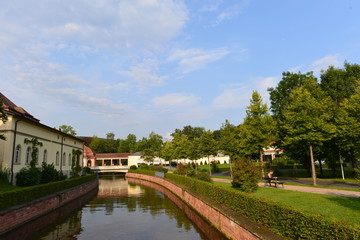 Fototapeta na wymiar Kurpark Staatsbad Brückenau Bayern 
