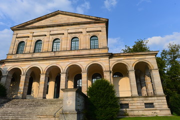 Fototapeta na wymiar Kursaal im Staatsbad Brückenau Bayern 