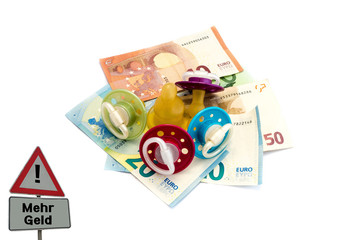 Mehr Geld Schild