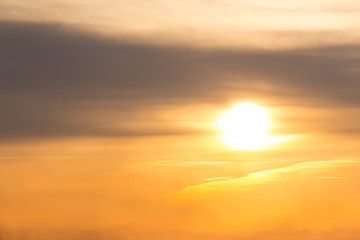 beautiful bright sunset