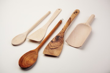 mestoli di legno