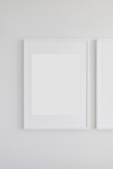 Set of 3 Blank Poster Frames in a Living Room