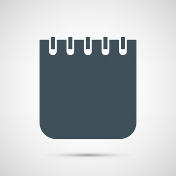 Vector notebok isolated on white background