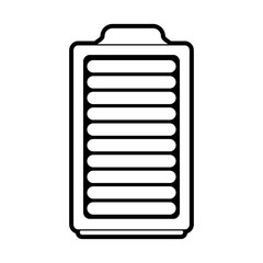 Battery icon energy power and technology theme Isolated design Vector illustration