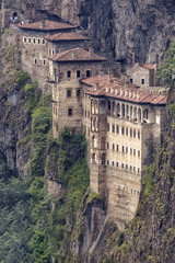 Turkey. Region Macka of Trabzon city - the Sumela Monastery (1600 year old Greek Orthodox monastery...