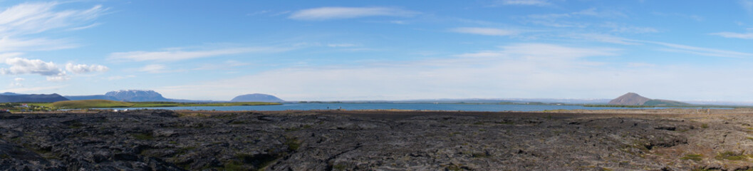 Lake Myvatn in the morning, Iceland