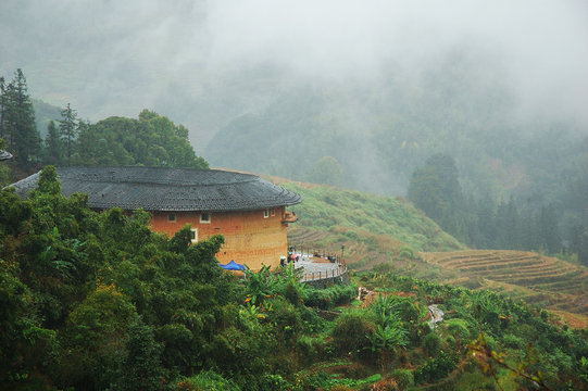 Hakka Tulou Traditional Chinese Housing in Fujian,China