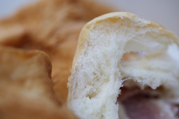 Close-up of fresh-baked bread